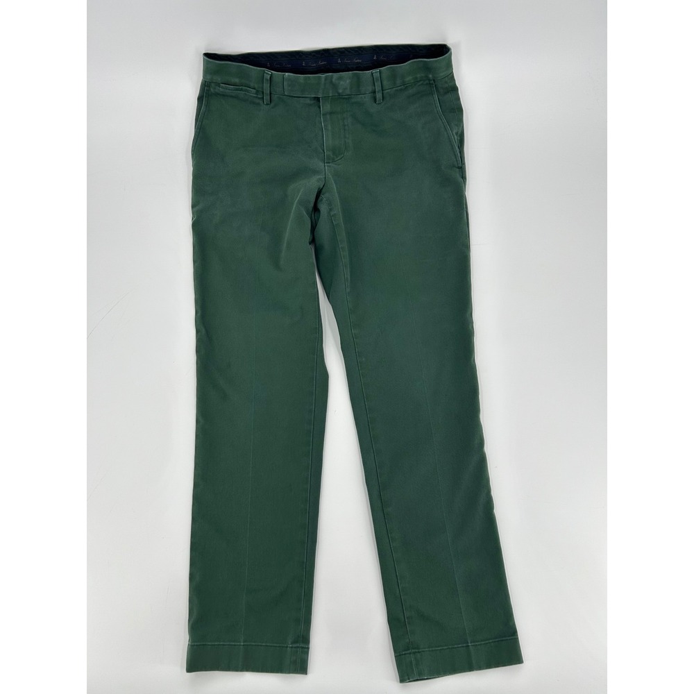 Brooks Brothers Soho Advantage Chino Stretch Pants Dark Green 32x30